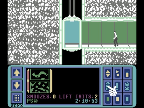 Gameplay of Impossible Mission for Commodore 64